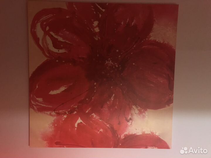 Постер IKEA Красный цветок