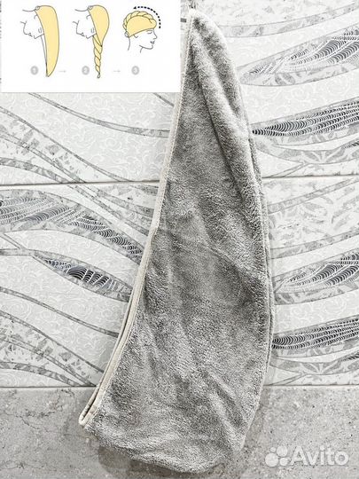 Полотенце для сушки волос, чалма, тюрбан