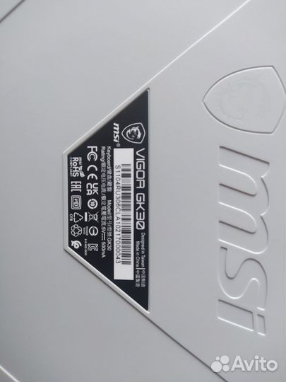 Игровая механическая клавиатура MSI Vigor GK30