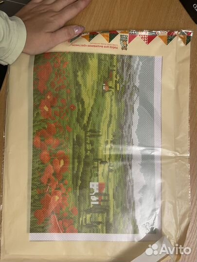 Остатки от наборов вышивки крестом