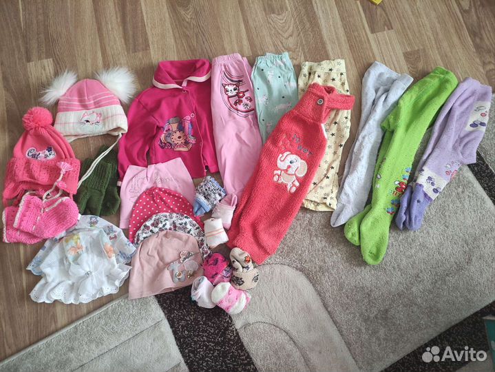 Одежда пакетом для девочки от года