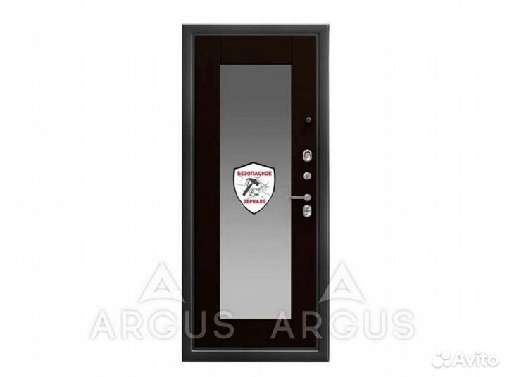 Двери с ударопрочным зеркалом Аргус