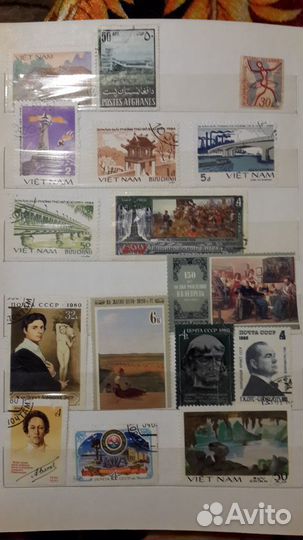 Марки и спичечные этикетки времён СССР с альбомом