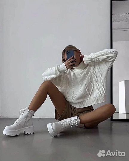 Вязанный свитер оверсайз