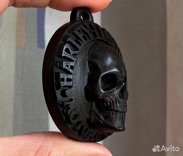 Брелок, подвеска Harley-Davidson Харлей Череп Эбен