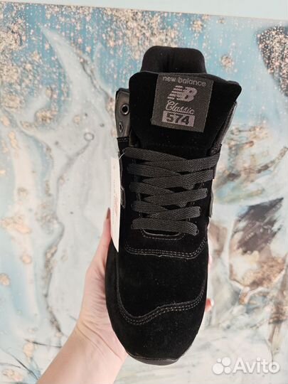 Кроссовки зимние чёрные универсальные