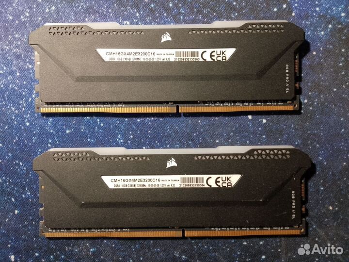 Озу Corsair Vengeance RGB Pro SL 16 Gb DDR4 3200