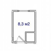 Комната 8,3 м² в 3-к., 1/5 эт.