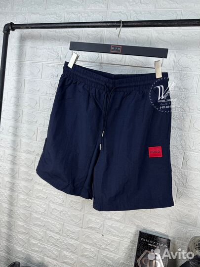 Шорты плавательные с сеточкой Hugo Blue