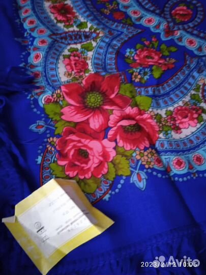 Павлопосадский платок СССР 95*95