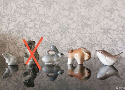 Статуэтки лфз СССР Животные Обезьяна, Мышь, Бык др