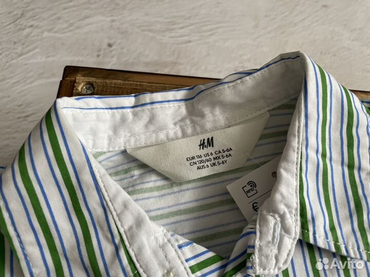 Рубашка на мальчика hm новая 116