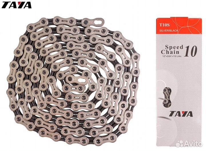 Цепь taya, (T-10S) 10 скор. (116 звеньев), 1/2''x