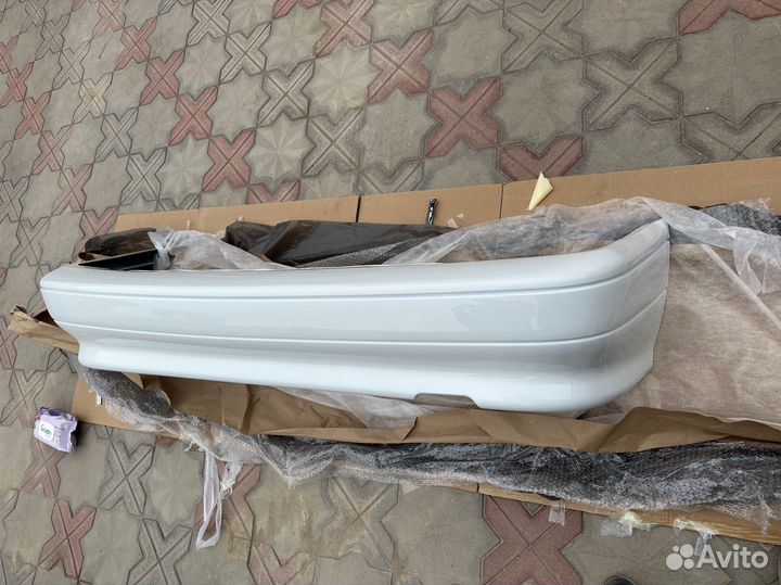 Бампер ваз 2114 задний белое облако 240
