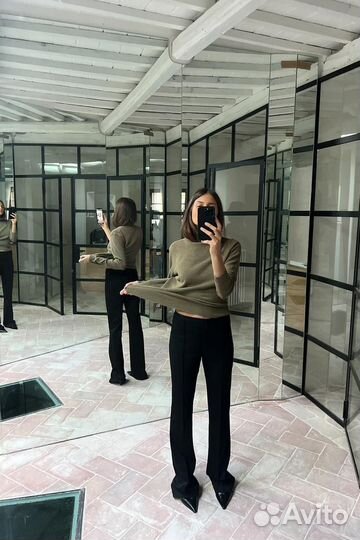 Брюки черные zara М