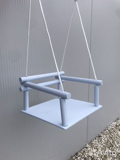 Качели детские подвесные деревянные