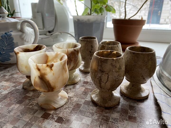 Рюмки СССР, цветное стекло, бокалы Оникс