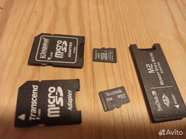 Карта памяти microsd с адаптером 2,4 gb