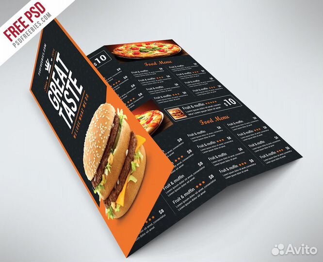 Фотографирование для меню ресторана и кафе. Дизайн