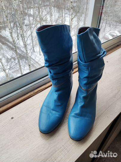 Сапоги женские зимние натуральная кожа