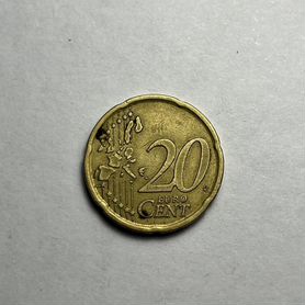 20 евроцентов 1999 Испания, 10 вон 1980 Южная Коре