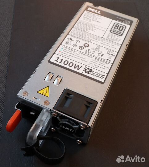 Блок питания 1100Вт dell PowerEdge R520/R720