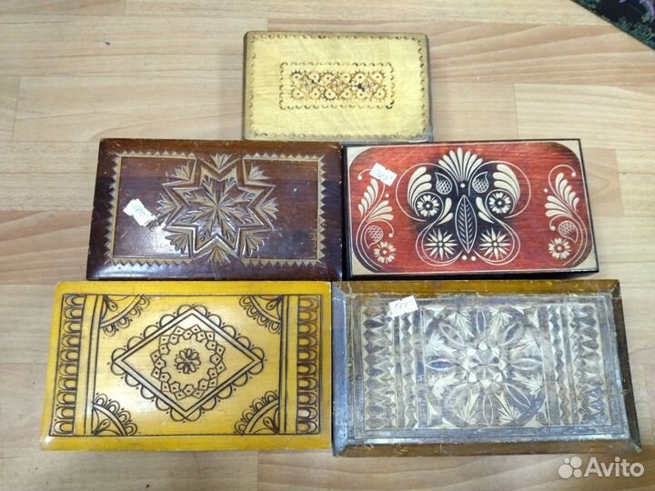 Шкатулки деревянные СССР