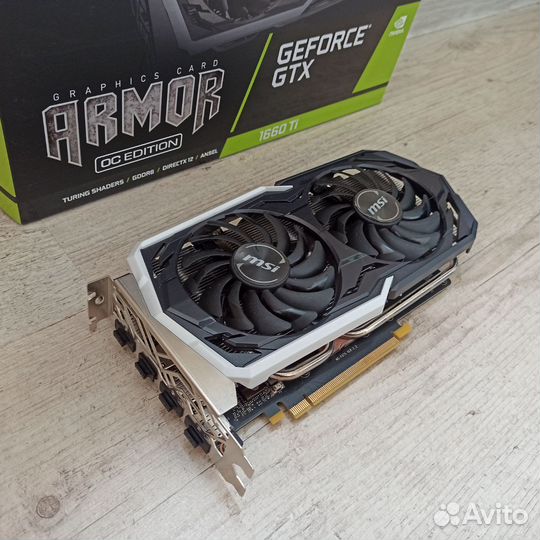 Nvidia geforce GTX 1660 ti MSI armor OC edition