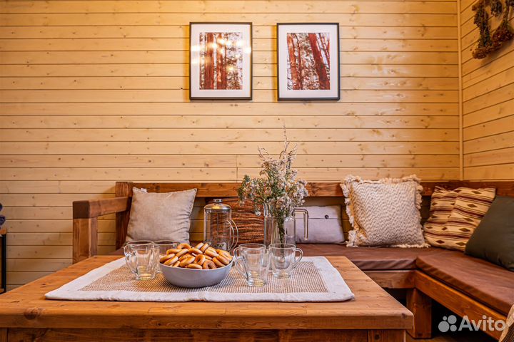 Русская баня на дровах с бассейном