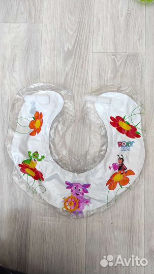 Детский круг для купания, очки,трубка для плавания