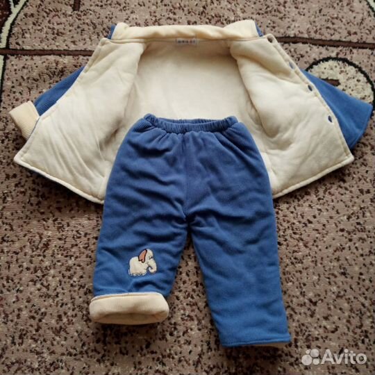 Велюровый костюм для мальчика 86