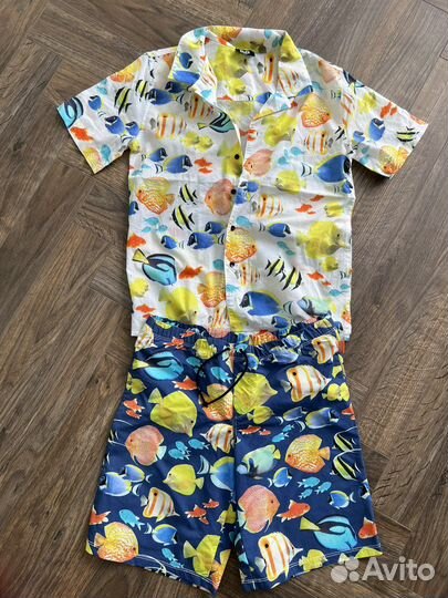 D&g шорты+рубашка пляжные в отл сост