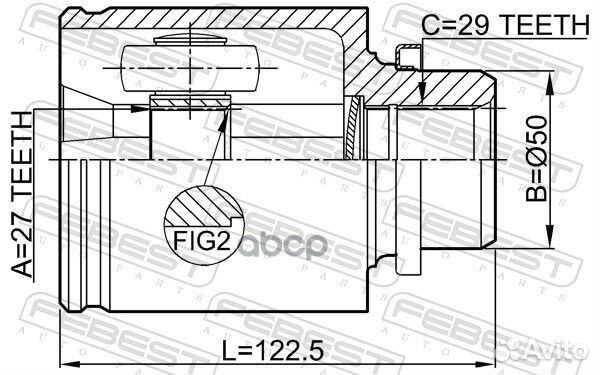 Шрус 0211-Z51RH 0211-Z51RH Febest