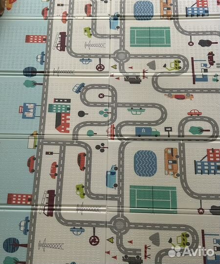 Детский коврик для ползанья 75*40*10см