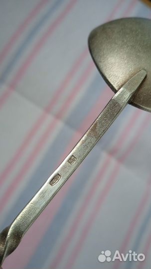 Ложка серебряная сервировочная