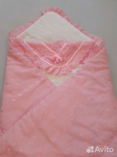 Одеяло на выписку, ванночка в подарок