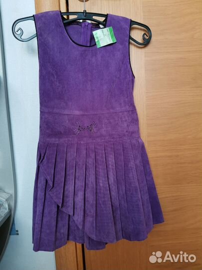 Сарафан микровельвет для девочки 7-8 лет