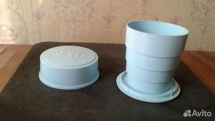 Стакан складной новый и стаканчики СССР