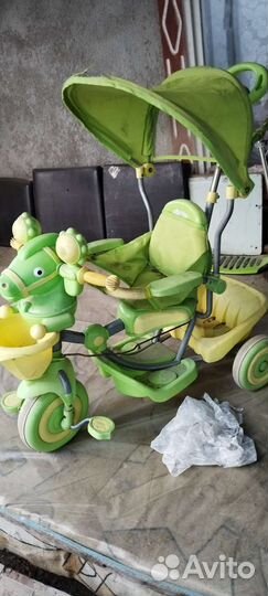 Детский велосипед с ручкой бу