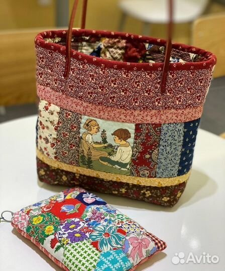 Покрывало пэчворк, домотканые половички