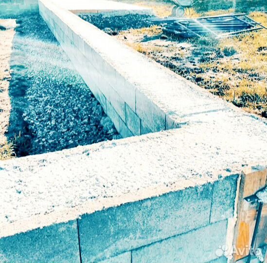 Фундамент для дома,забора.Несъёмная опалубка.Блоки