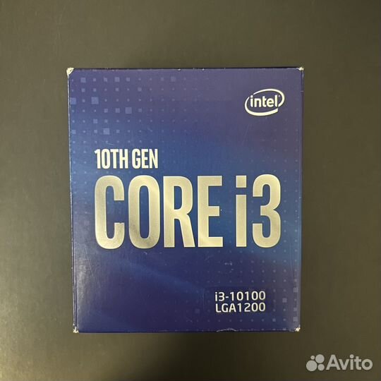 Процессор Intel core i3 10100 BOX LGA 1200