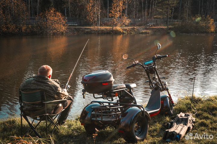 Электроскутер white siberia PRO trike 3000W