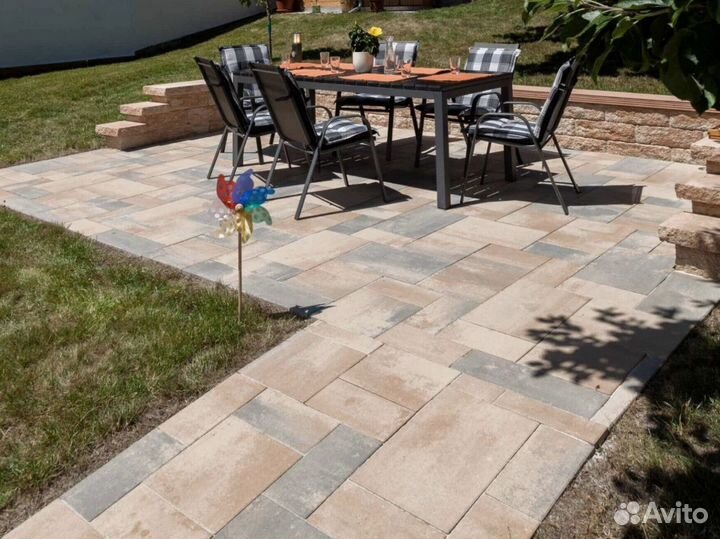 Тротуарная плитка вибропрессованная