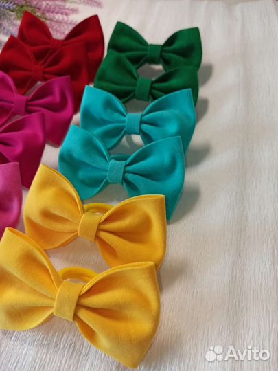 Заколка резинка бантик