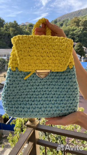 Рюкзак вязаный детский