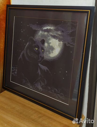 Картина вышитая крестиком ручная работа