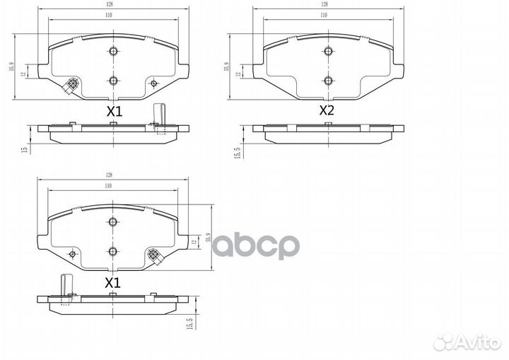 Колодки тормозные geely coolray 18- перед. CN00