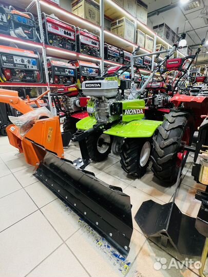 Мотоблок бензиновый Honda GX270 9HP+Снегоотвал