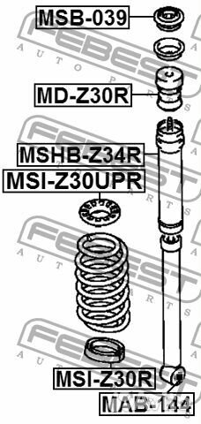 Сайлентблок febest MAB144